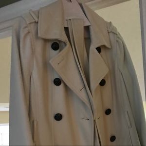 Cream wool coat